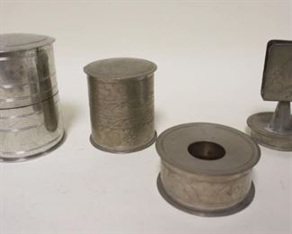 1214	GROUP OF ASSORTED PEWTER ITEMS
