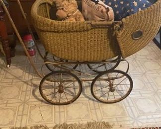 antique baby carriage 