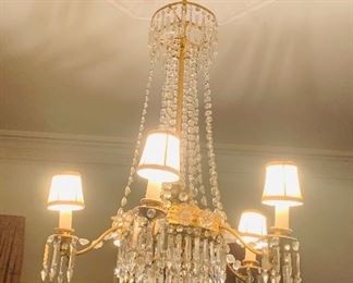 one of two French chandeliers available 