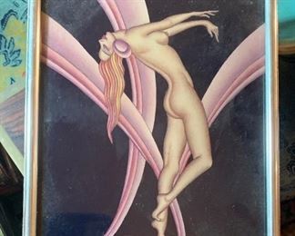 artist signed decography by Deco master Gustav Kaitz