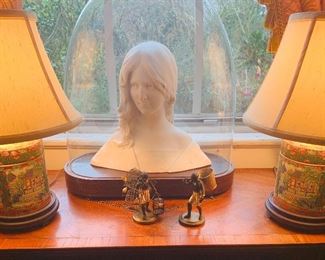 large porcelain by French sculptor and aviator  Leon De Lagrange circa 1900. Do you  see the pair of early Blackamoors?