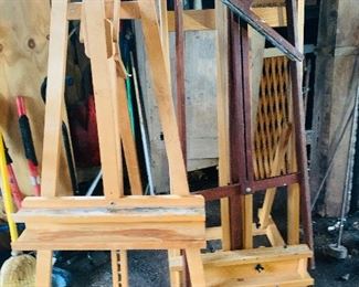 Easels--small, large, antique and like new