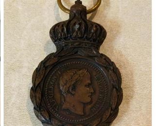 1821 framed St Helene campaign medal given to Napoleon's army