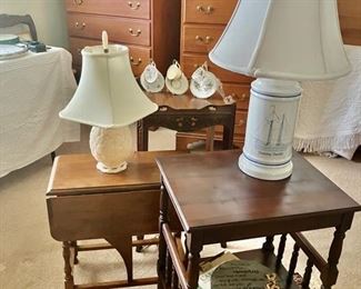 Vintage Side Tables & Table Lamps