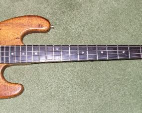 Vintage Custom made solid koawood bass 705 P-Bass with case in excellent condition