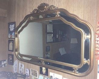 Vintage gold framed mirror