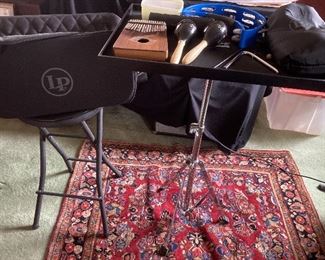 LP Percussion stand, tray and bag instruments sold separately