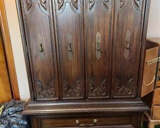 dresser with mirrors and chest - nothing on top