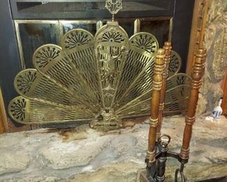 fireplace screen and tools