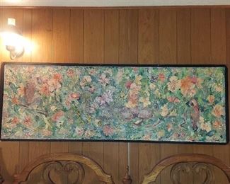 large framed painting