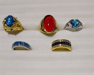 Assorted Mens Ring with Mixed Stones