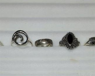 Pretty Sterling Silver Ring Collection