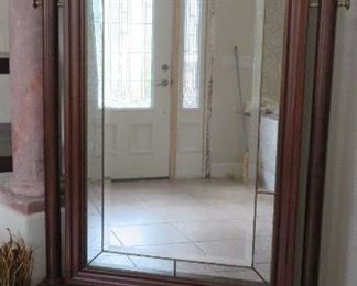 Large Mirror and Seat Halltree