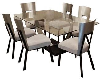 Danish dining set with 6 chairs.  Original cost was over $4000.  Asking $2000.  Note:  This unit is in storage.  If you would like to purchase it you will need to make an appointment and come next week to see it.