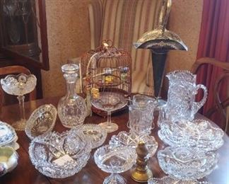 Brilliant cut crystal.