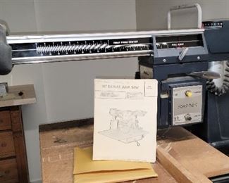 10" radial arm saw by Powr-Kraft