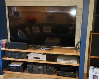 Vizio 70" TV (SOLD) and electronics