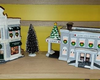Dept. 56 Snow Village (Starbucks Coffee and Snowy Hills Hospital)