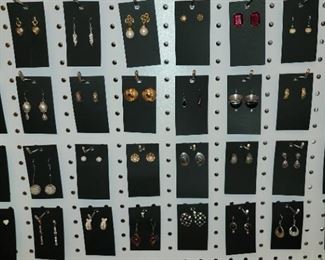 Pierced earrings (costume, sterling )