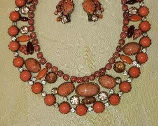 Vintage necklace and earrings