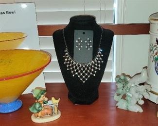 Art glass, jewelry and collectibles