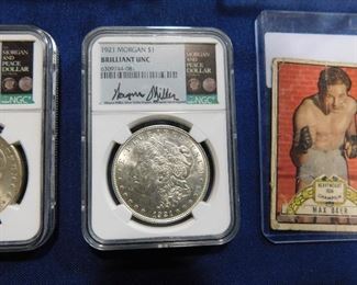 1921 Morgan silver dollar