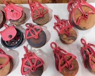 Vintage pulleys