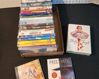 Shirley Temple DVD collection and assorted DVD'S