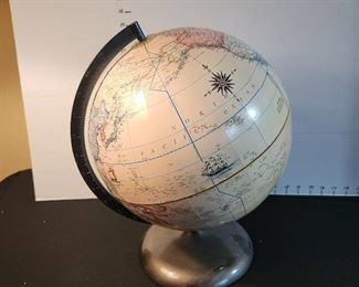 Globe with metal base