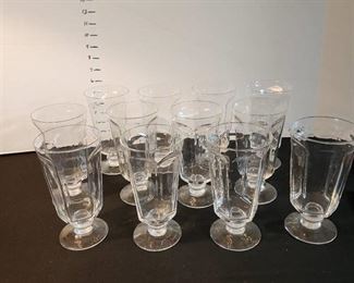 Lenox crystal footed goblets set of 12