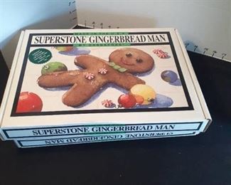 (2) Superstone Gingerbread Man cookie molds.