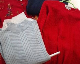 Ladies sweaters. Sizes small and medium