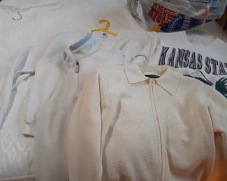 Ladies sweaters. Size large. Kansas Wildcats sweatshirts