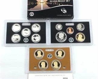 2014 US Mint Silver Proof Coin Set