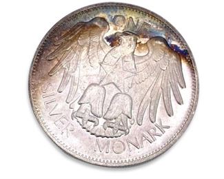 1oz Silver Round, Monark w/ Beautiful Rainbow