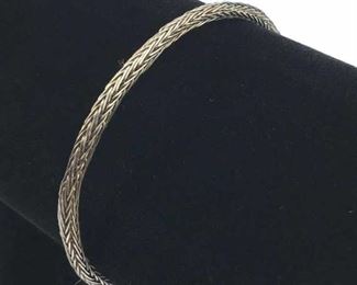 925 Silver Braided Bracelet