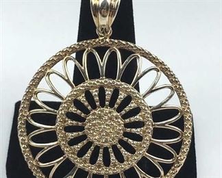 925 Silver Flower Shape Pendant