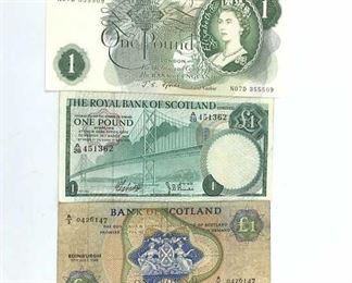 (2) Bank of Scotland & (1) England Note