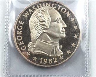 1982 George Washington 1oz 999 Silver Round