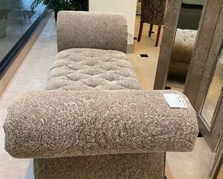 Over stuffed bed bench - so pretty!