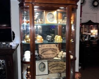 Cabinet available only for presale. Items inside the cabinet not for sale