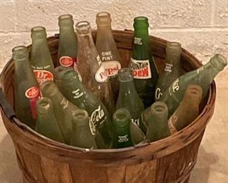 Basket Of Soft Drink Bottles
