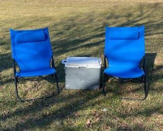 Camping Chairs And Electric Cooler