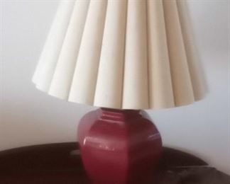 Ceramic Electric Lamp And Shade