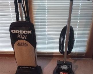 Oreck XL Vacuum Cleaner And Oreck Orbiter Floor Polishing Machine