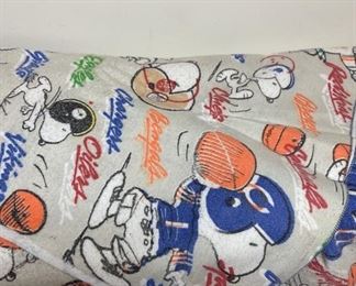 Peanuts Gang NFL Blanket