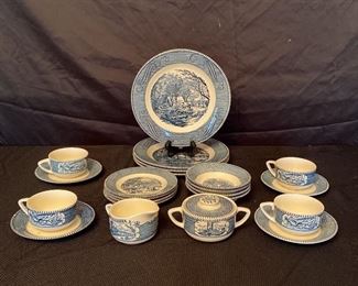 Serving For 4 Currier Ives