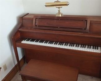 Story And Clark Upright Piano Plus Music Light