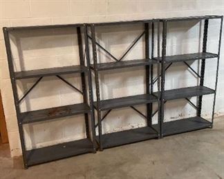 Three Metal Shelves