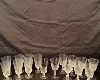 Tiffin Williamsburg Water Goblets And Iced Tea Glasses